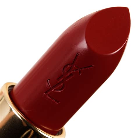 ysl dark red lipstick